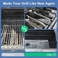 Adviace grates in use on Nexgrill, delivers even cooking and better sear marks