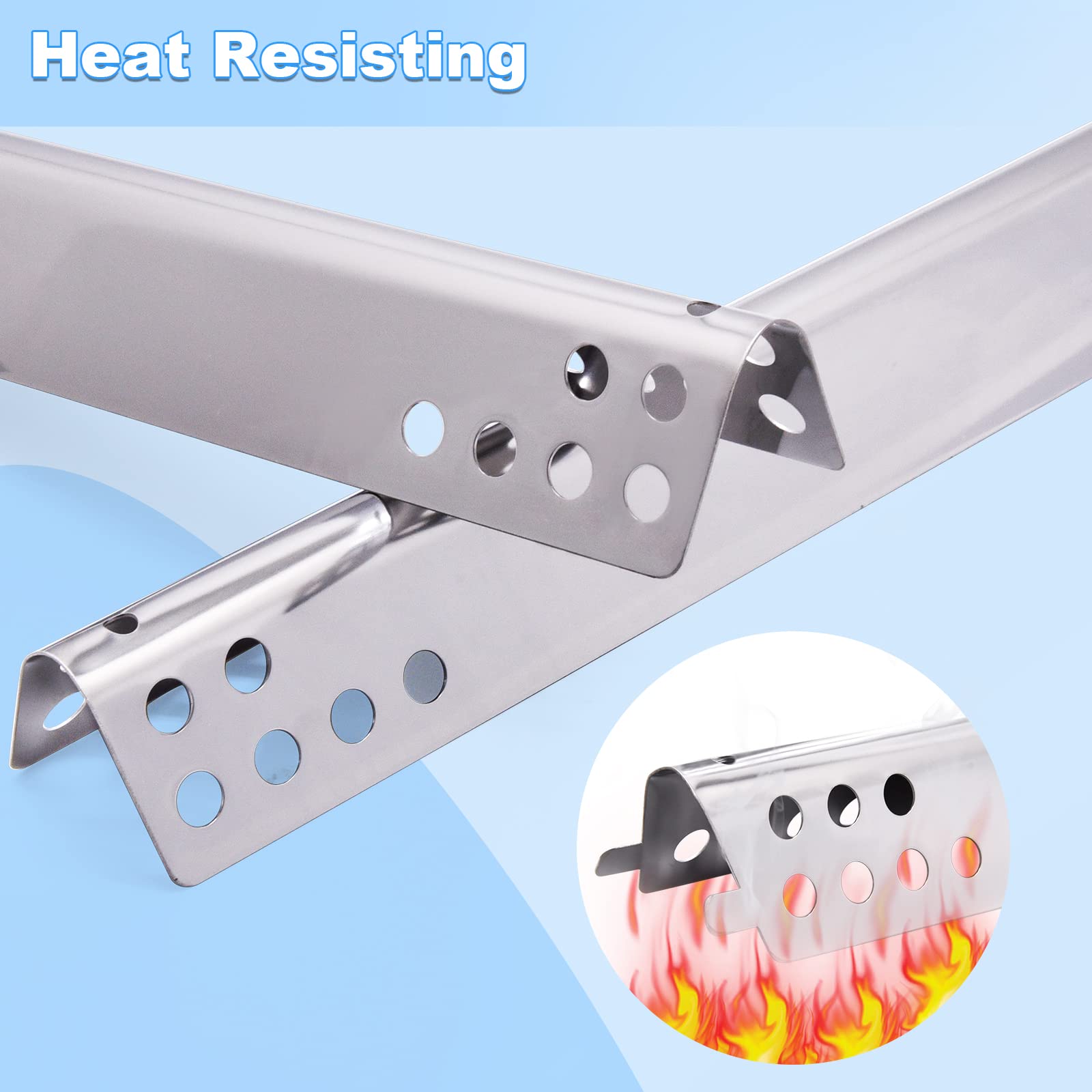 Adviace heat plate detail highlighting durable stainless construction and splash protection