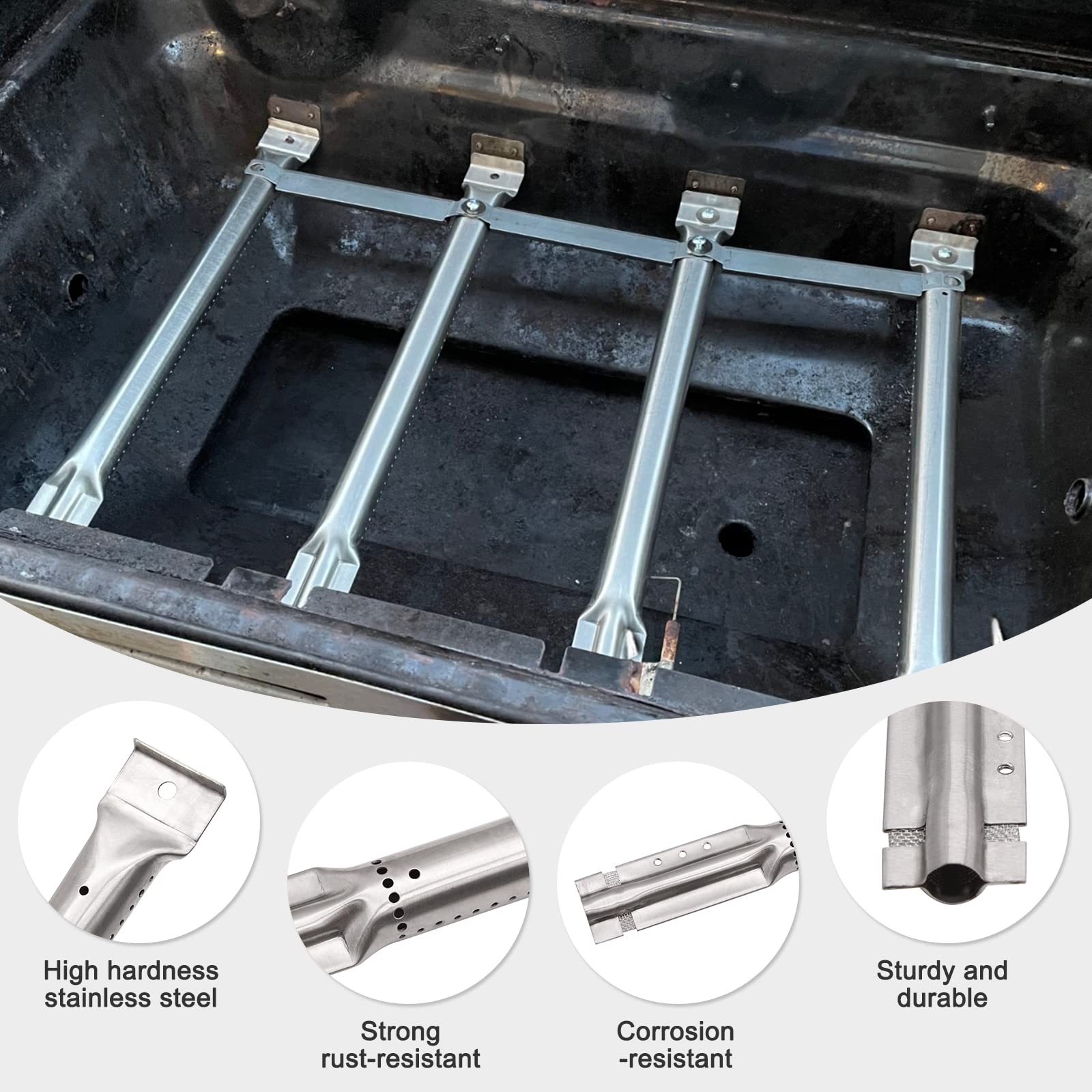 Adviace porcelain-coated heat plate detail protecting burners and improving vaporization