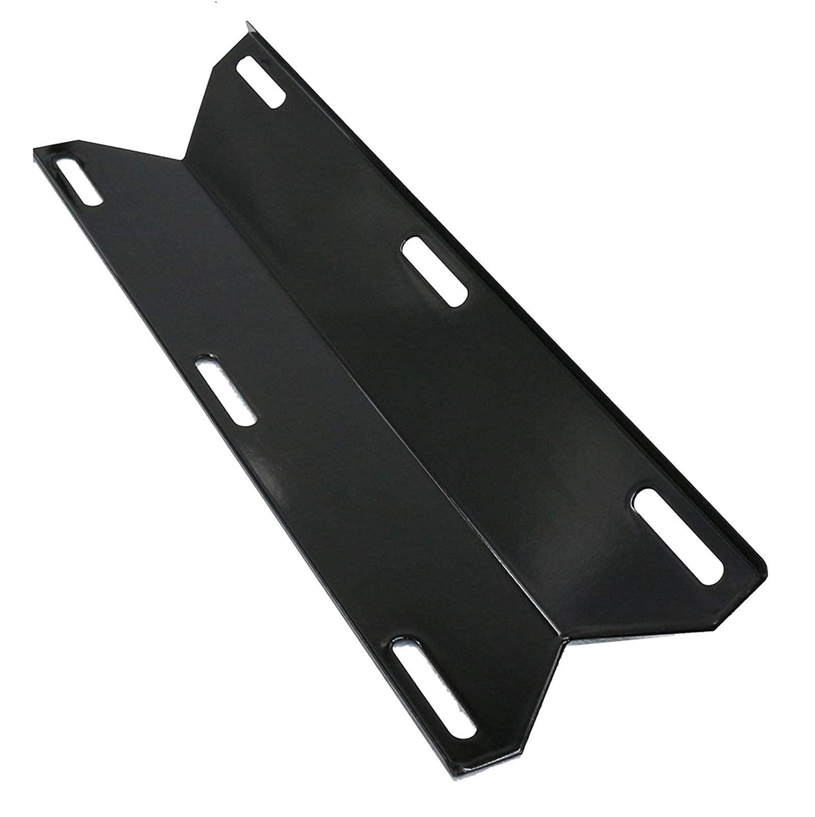 Adviace porcelain-coated heat plate detail resisting corrosion and reducing flare-ups