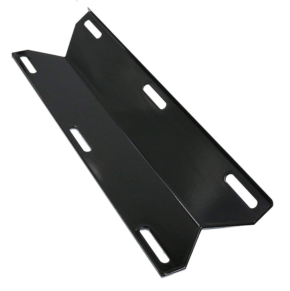 Adviace porcelain-coated heat plate detail resisting corrosion and reducing flare-ups