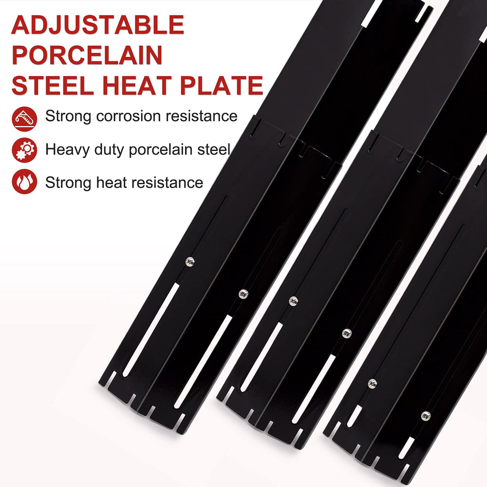 Adviace heat tents installed under grill grates demonstrating even heat distribution