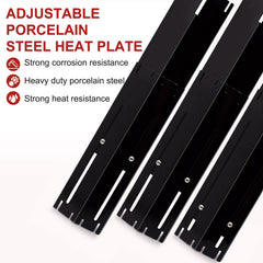 Adviace heat tents installed under grill grates demonstrating even heat distribution