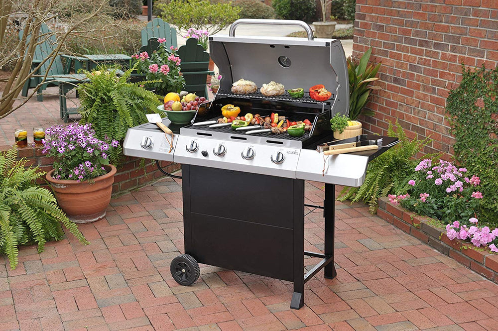 Adviace outdoor grill with kit installed showing refreshed grill appearance and cooking readiness