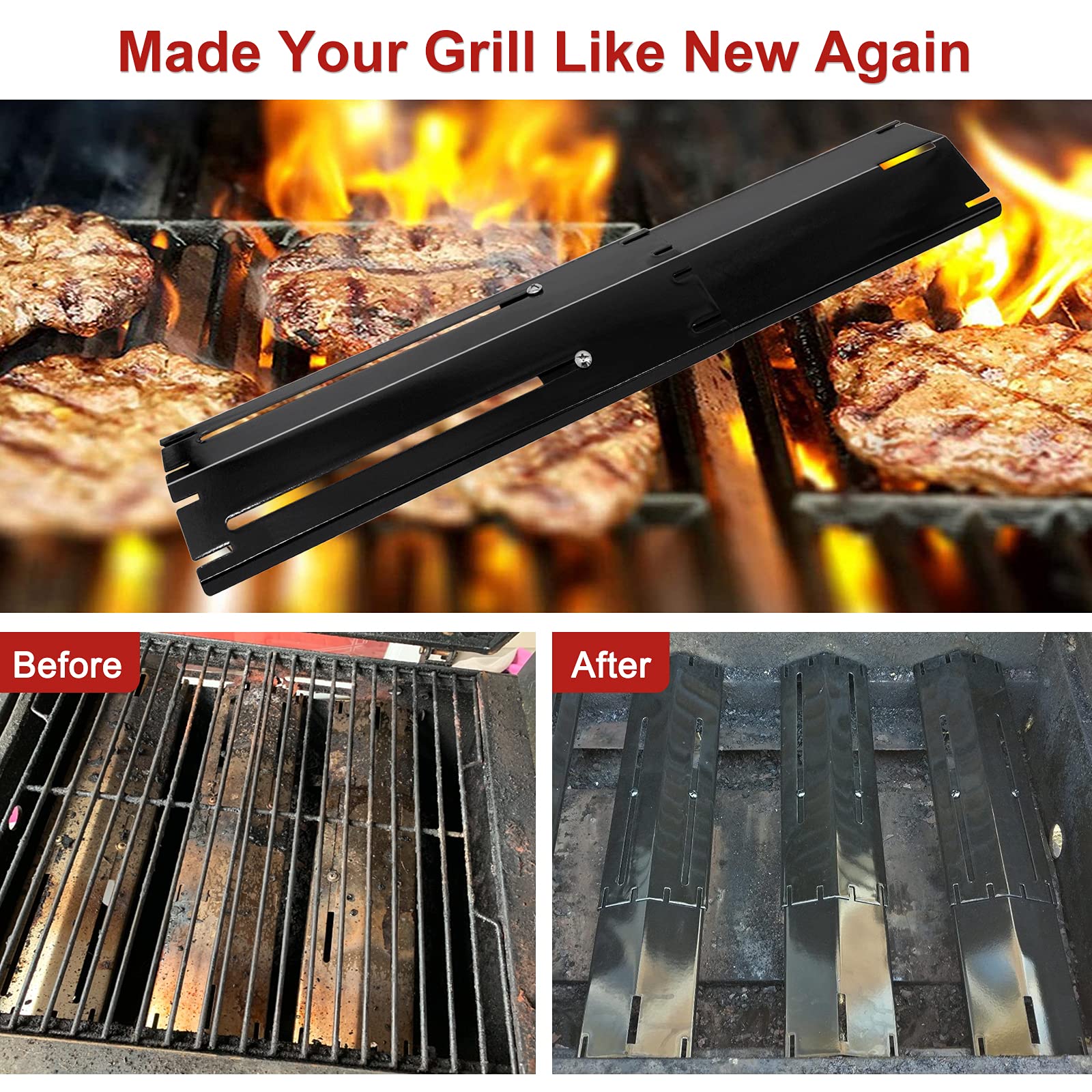 Adviace lifestyle shot of grill with heat plates improving cooking performance