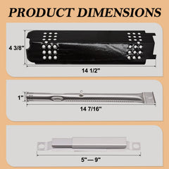 Adviace porcelain-coated heat tent detail protecting burners and reducing flare-ups