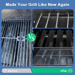 Adviace porcelain steel heat plate detail protecting burners and reducing flare-ups