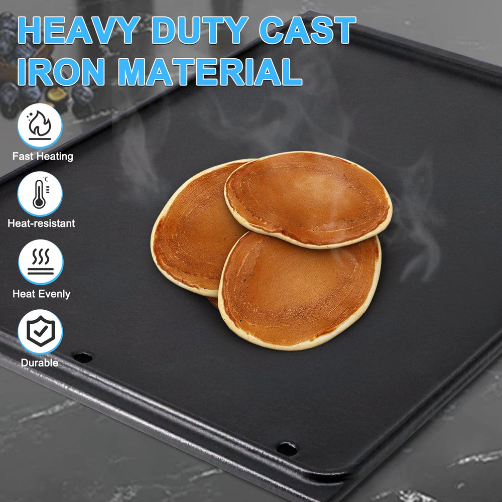Adviace ribbed side texture detail delivering sear marks and reduced splatter