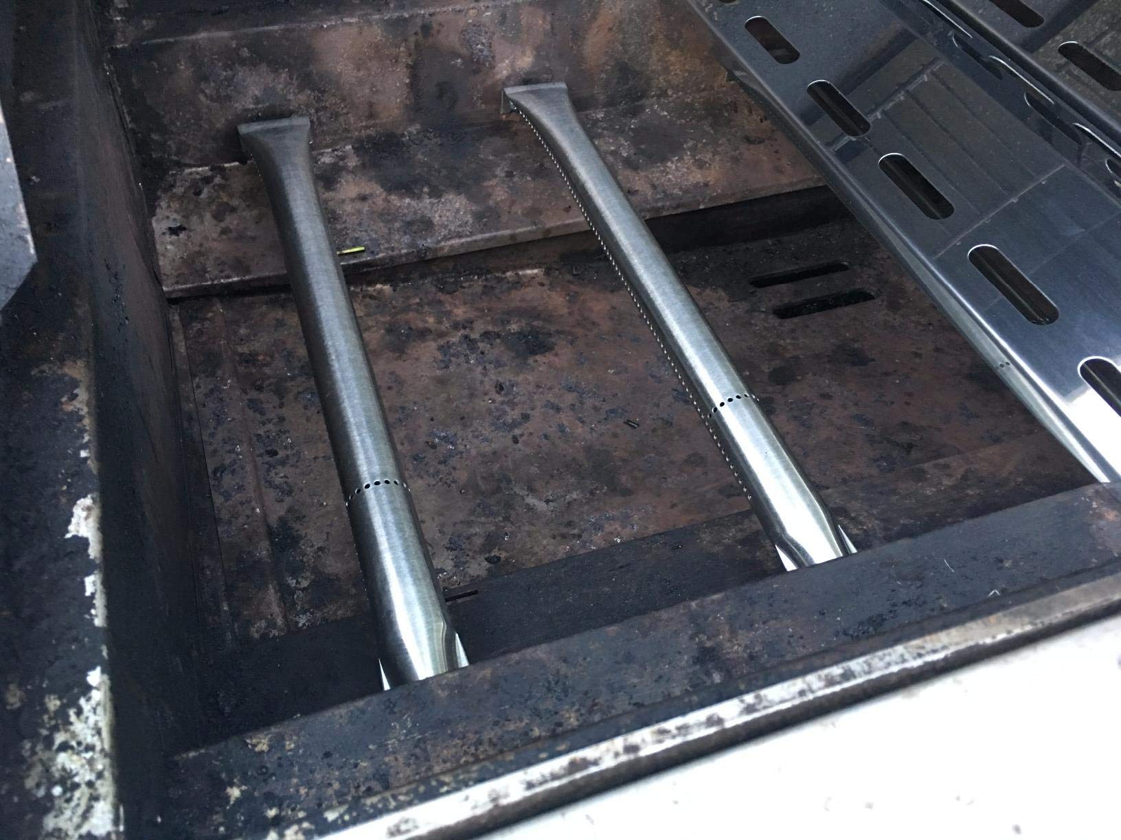 Adviace burner beside ruler for scale, easy measurement verification benefit