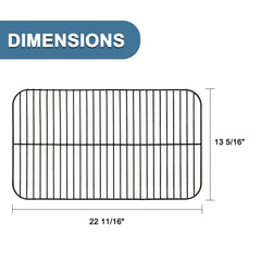 Adviace size comparison with ruler showing 22 11/16 by 13 5/16 inches accuracy