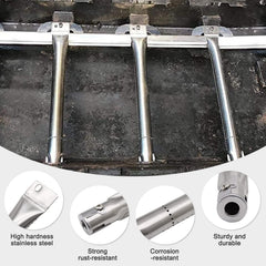 Adviace stainless steel burner view highlighting even heating performance