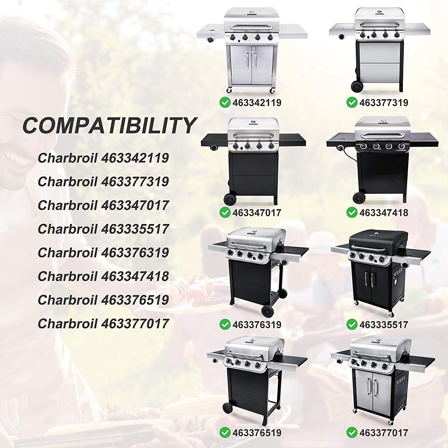 Adviace stainless-steel burner close-up demonstrating durable construction and even flames