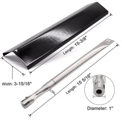 Adviace stainless-steel burner close-up showing corrosion resistance and even heat benefit