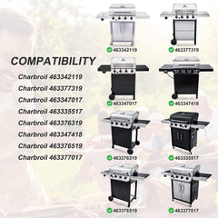 Adviace stainless-steel burner close-up demonstrating durable construction and even flames