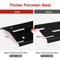 Adviace telescoping heat plate adjusted to show extendable length and fit versatility