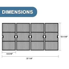 Adviace cast iron ridges detail for superior searing