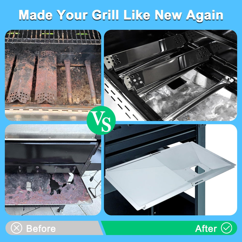 Adviace grease tray close-up stainless finish resisting corrosion