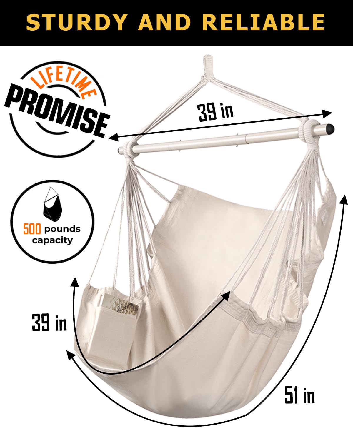 ADVOKAIR hammock chair on patio creating a relaxing outdoor spot