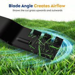 Aeagle six-point star center hole detail ensuring secure mower hub engagement