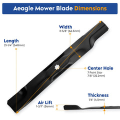 Aeagle AM141034 close-up of 7-point star center hole highlighting easy OEM alignment