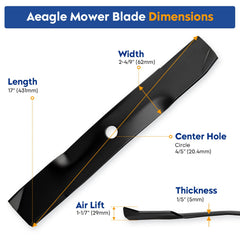Aeagle close-up of cutting edge profile for sharp, long-lasting cuts