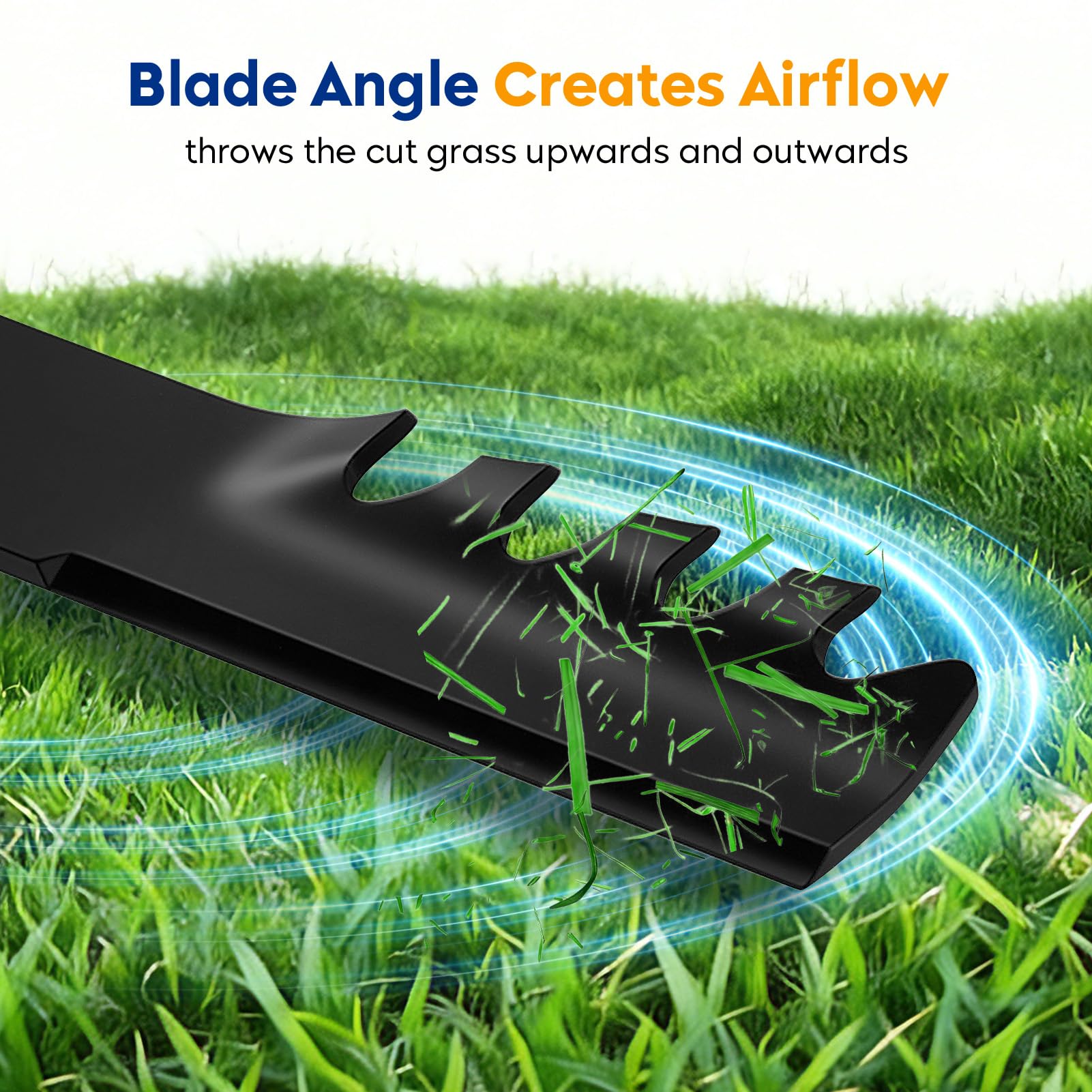AEagle side profile showing high-lift blade curve for better suction