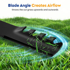 AEagle side profile showing high-lift blade curve for better suction
