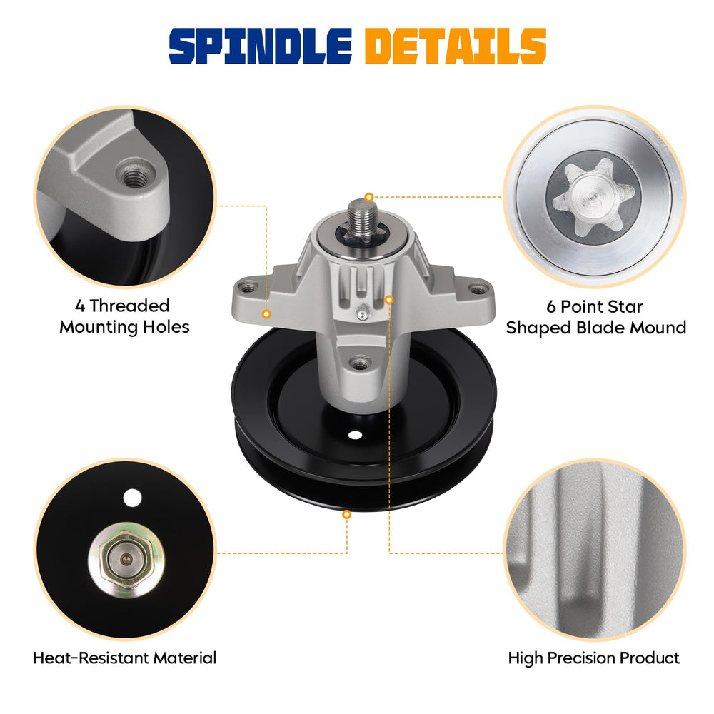 Aeagle deck blade side profile illustrating cutting edge and balanced design