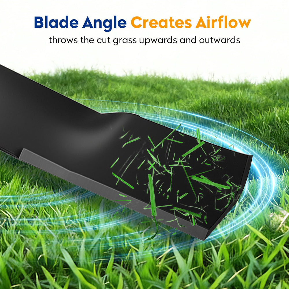 Aeagle blade side profile showing air lift curvature for improved clipping control and airflow