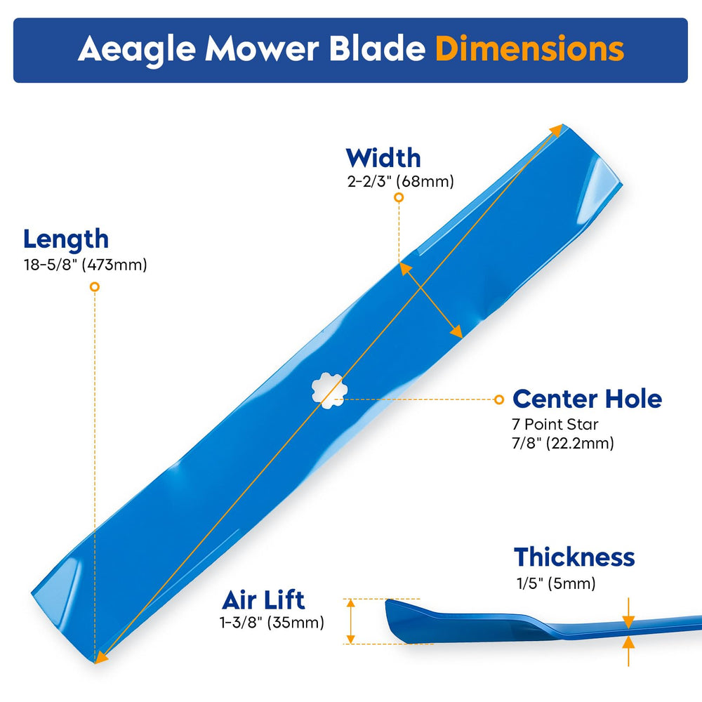 Aeagle close-up of blade cutting edge showing durable finish and sharpness for cleaner cuts