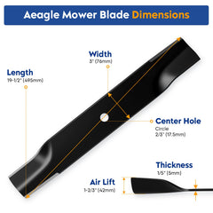 Aeagle close-up of blade cutting edge highlighting sharpness and durable coating