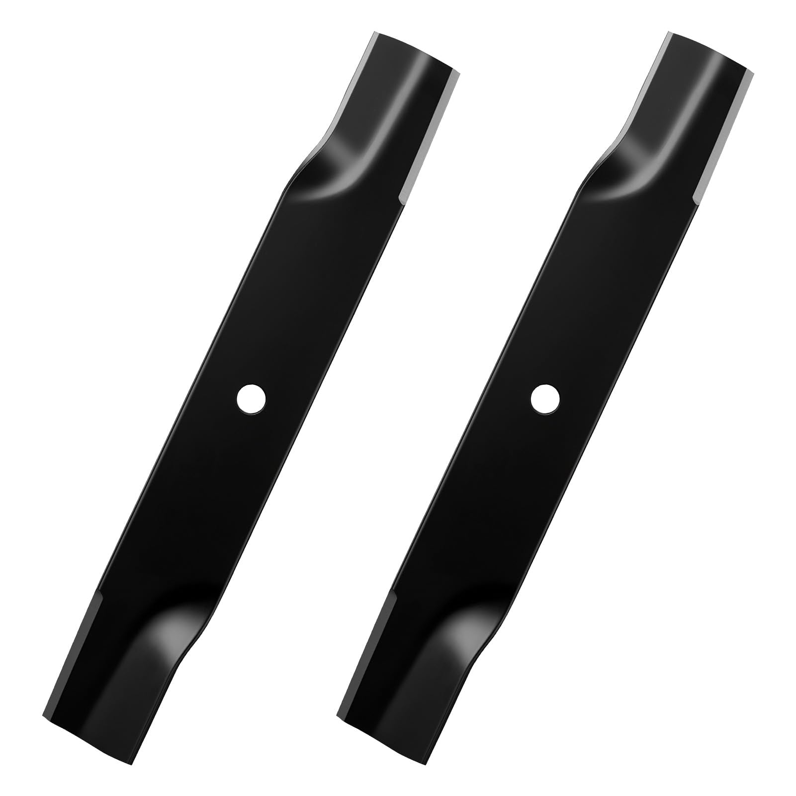 Aeagle front view of two blades showing fit and finish for John Deere replacement