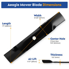 Close-up of Aeagle 7-point star center hole demonstrating secure spindle fit benefit