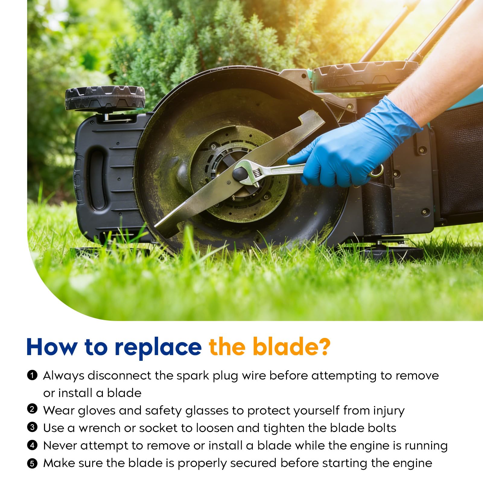 Aeagle blade in-use on tractor cutting turf showing consistent mowing performance