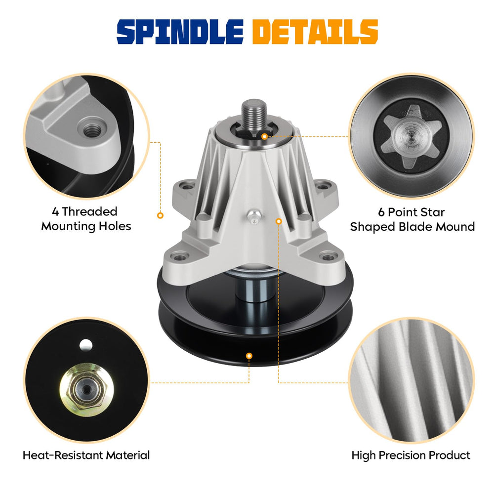 Aeagle spindle height measurement illustrating 6 3/16 inch OEM dimension