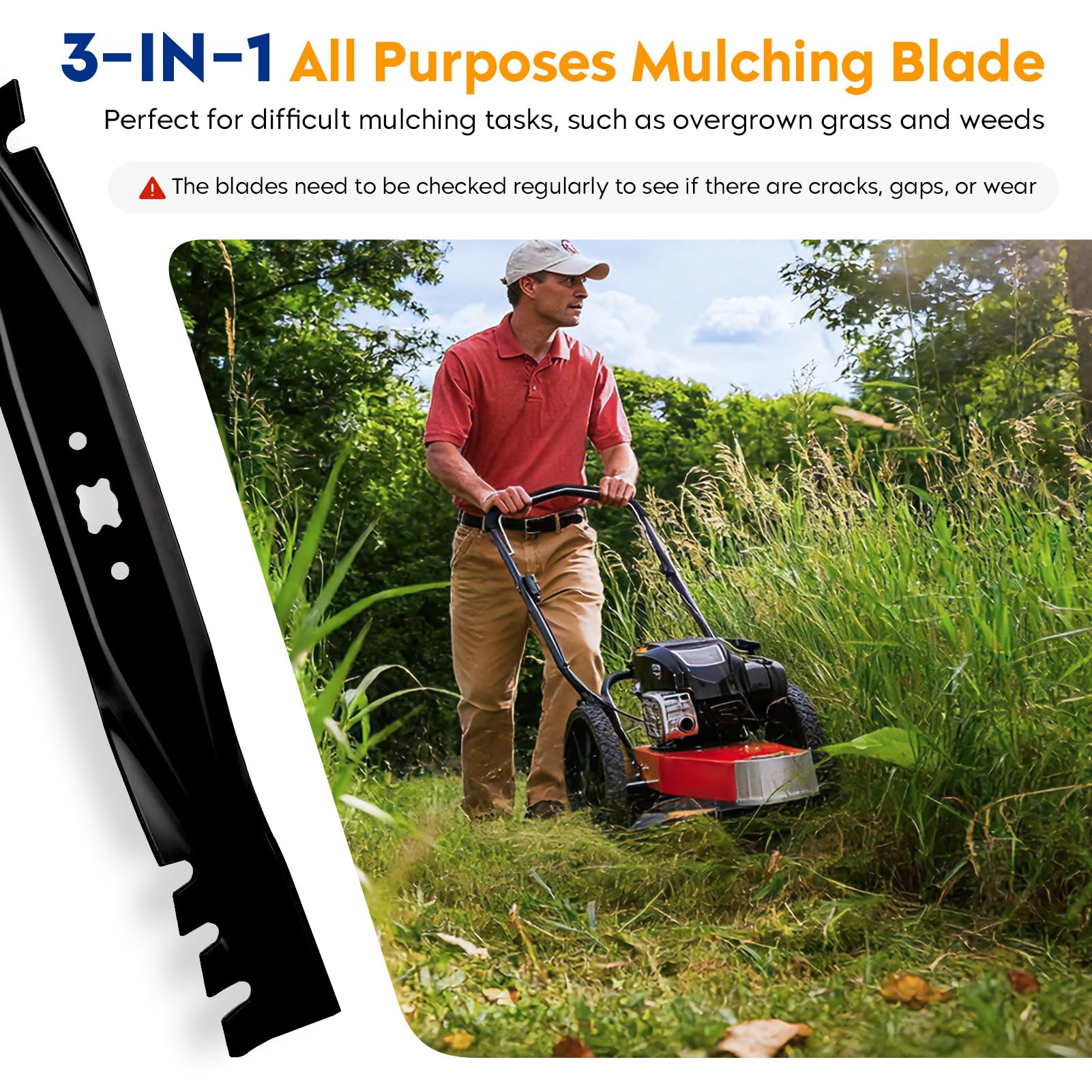 Aeagle two-blade pack laid flat for easy identification and replacement