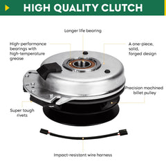 Aeagle pulley close-up showing 5.45-inch OD for accurate belt alignment and performance