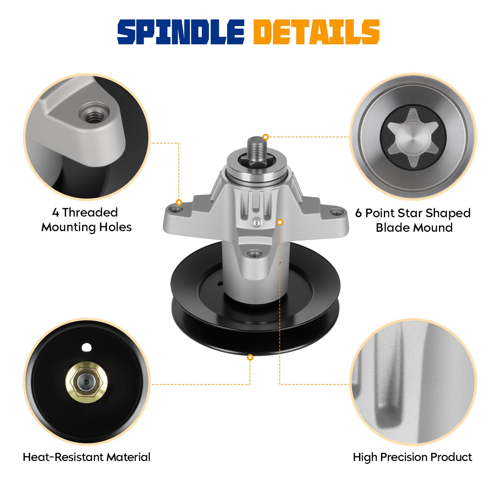 Aeagle 50-inch blade detail showing cutting edge and balanced design benefit