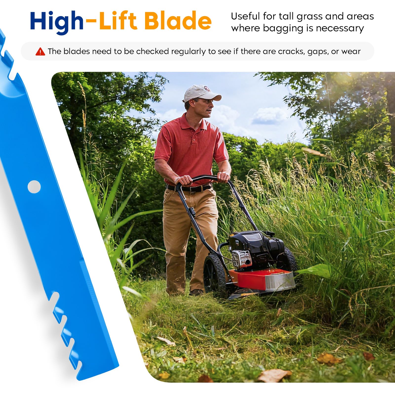 Aeagle blades next to tape measure showing 21 inch length for accurate sizing