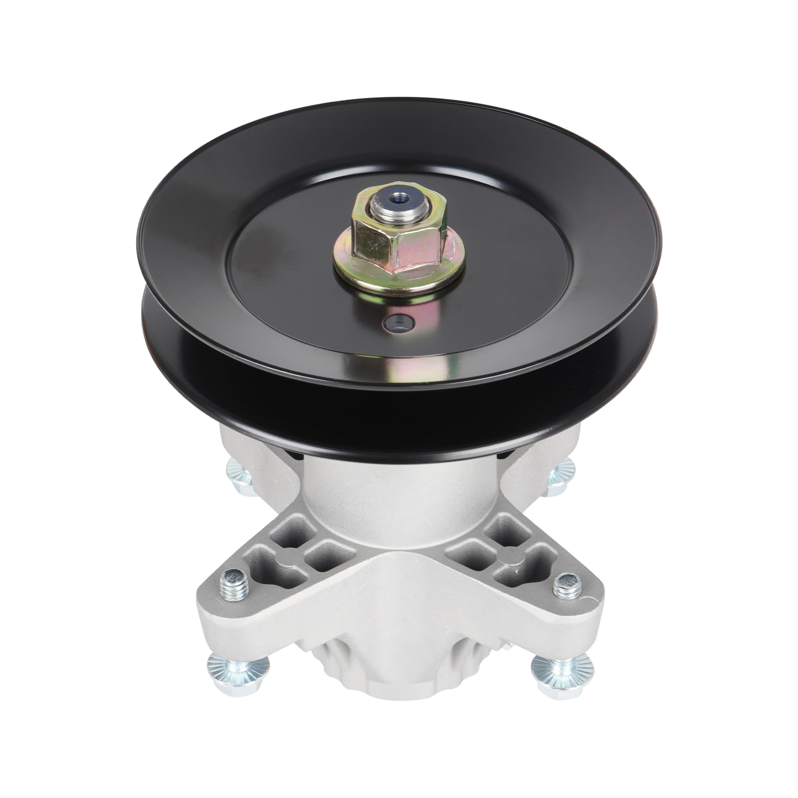 Aeagle spindle height comparison with ruler showing 6-3/16 inch for correct blade clearance