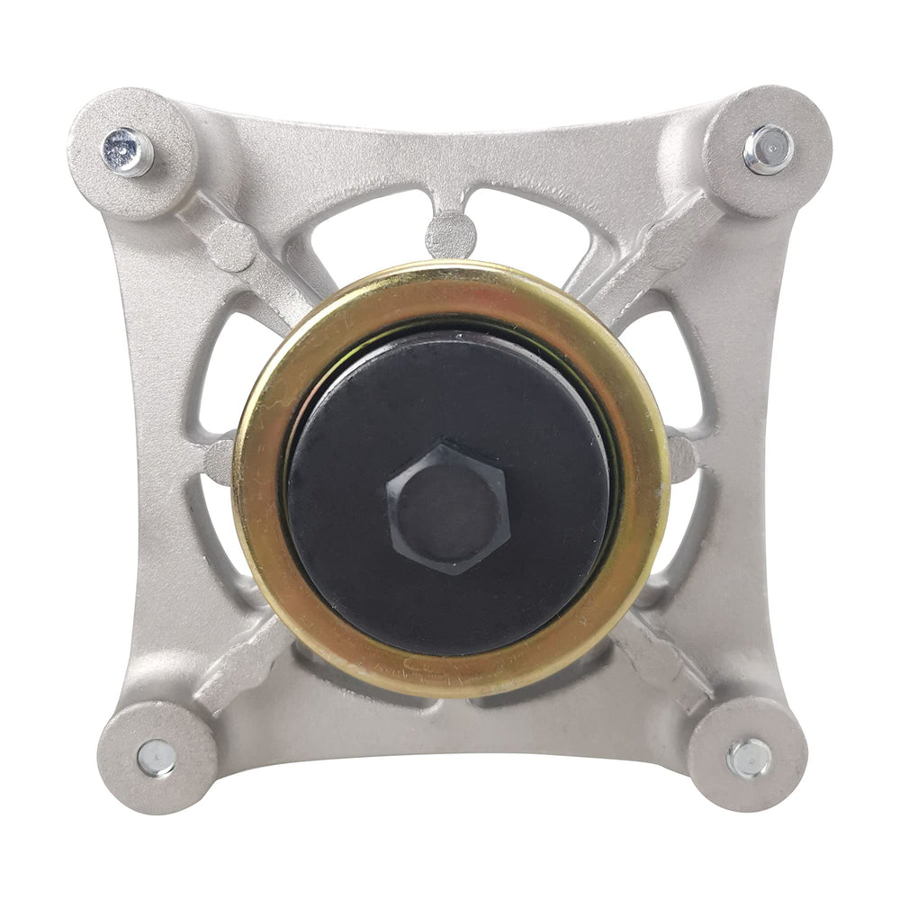 Aeagle spindle bolt pattern close-up illustrating correct mounting alignment