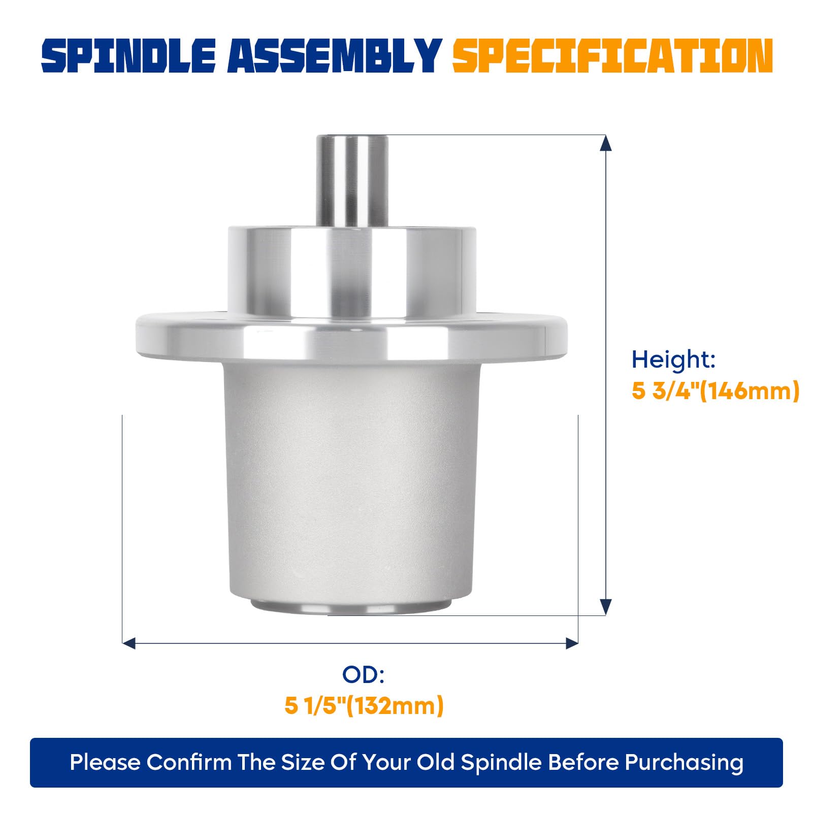 Aeagle spindle close-up of bearing area for improved durability