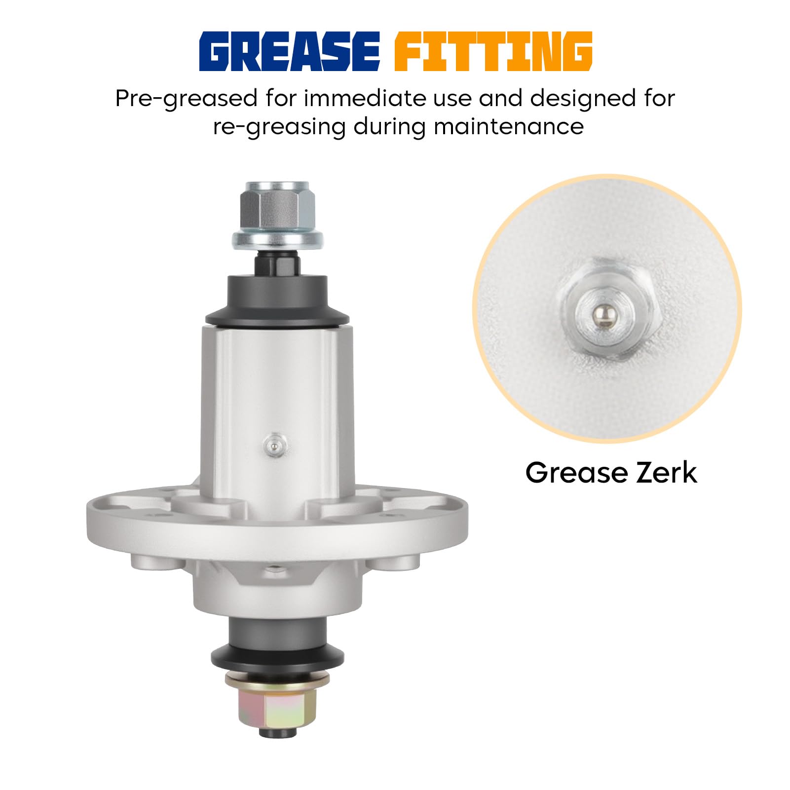 Aeagle spindle close-up bearing seat for smoother rotation