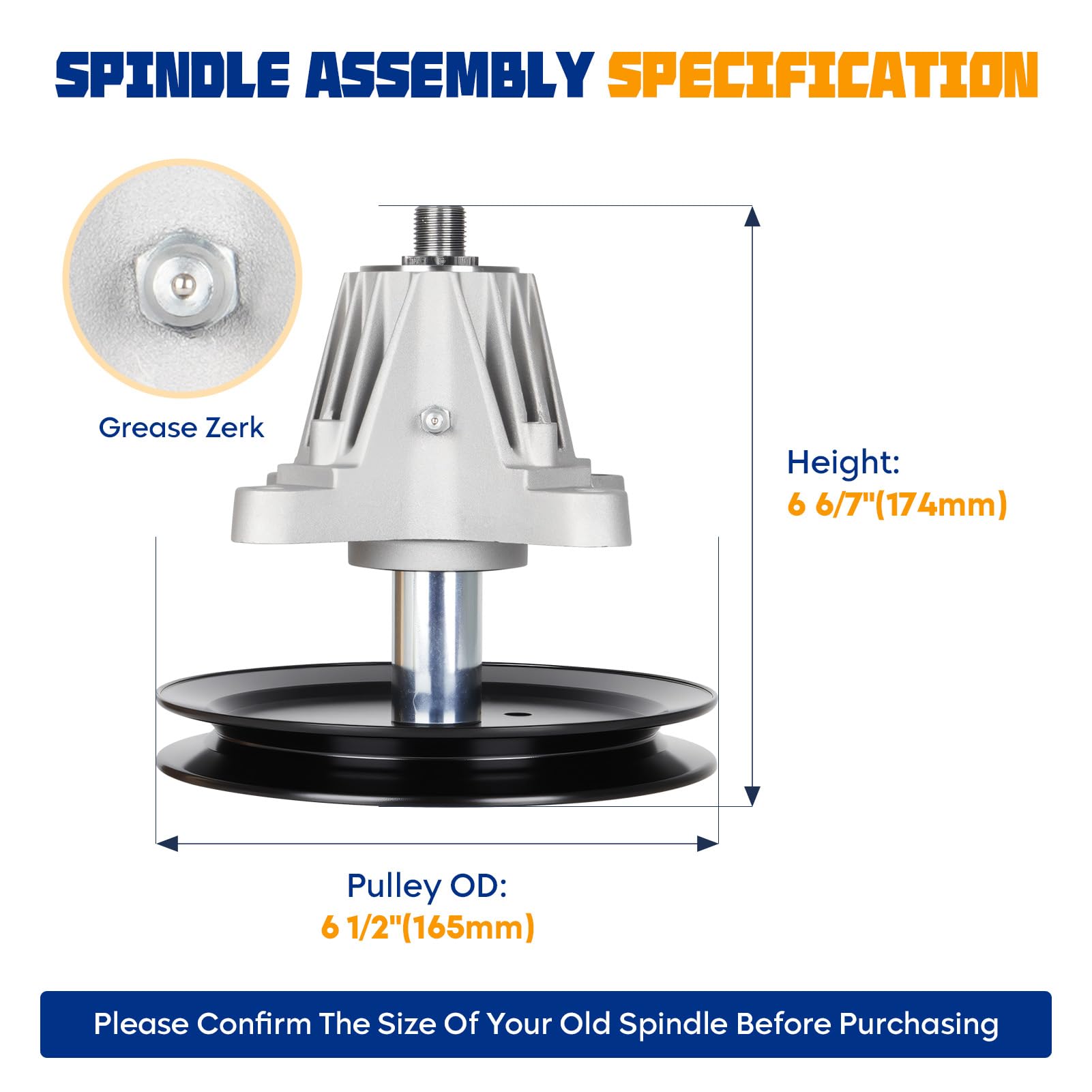 Aeagle close-up spindle bearing and shaft for smooth reliable rotation