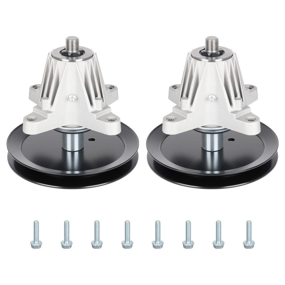 Aeagle spindle front assembly showing mounting flange and pulley for reliable fit
