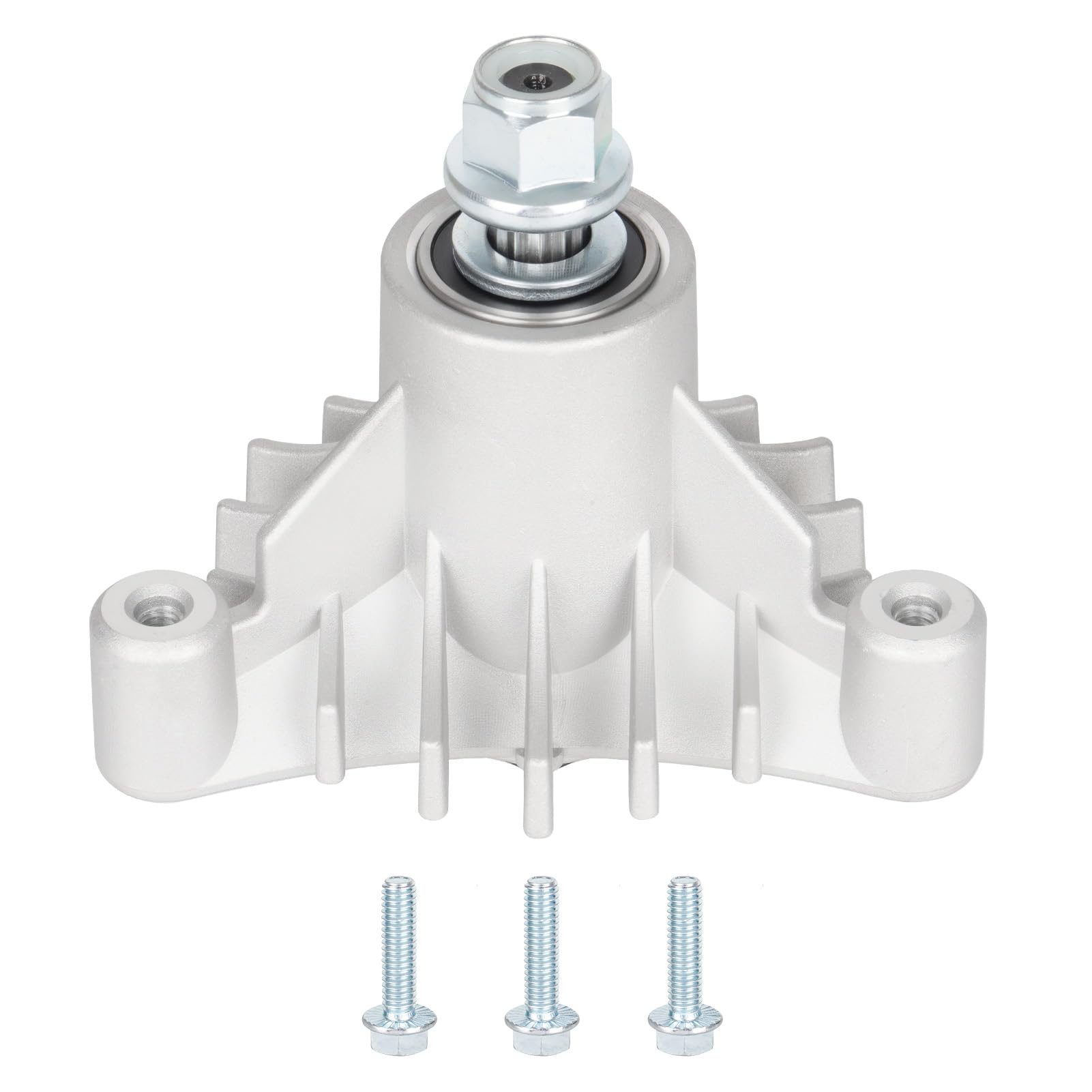 Aeagle spindle front assembly showing mounting flanges and overall fit benefit