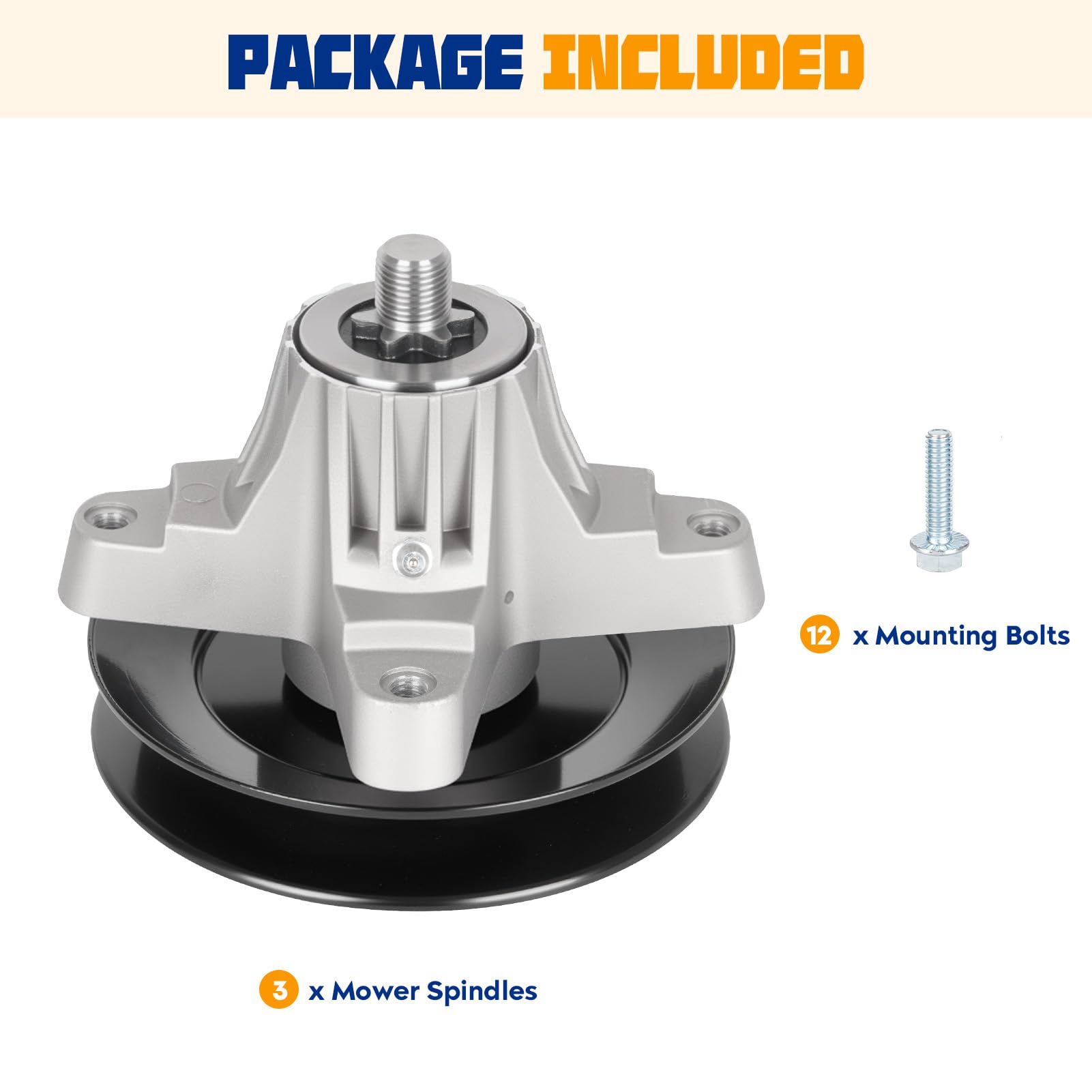 Aeagle spindle with included hardware ready for quick installation benefit