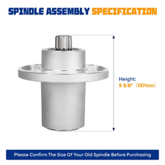 Aeagle spindle mounting flange detail showing bolt pattern for secure fitment