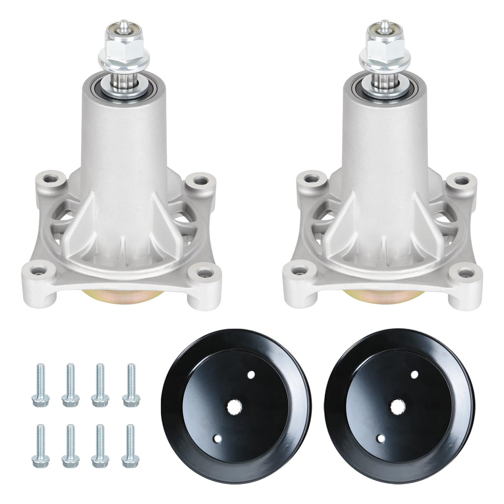 Aeagle front view of spindle pair showing durable replacement components and fit
