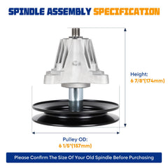 Aeagle spindle side profile highlighting durable housing and long service life